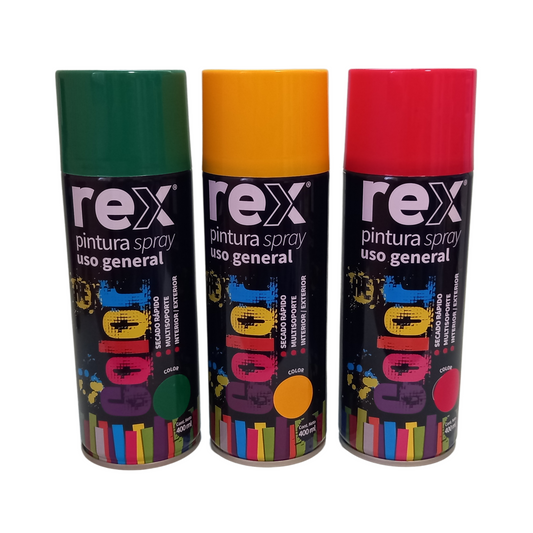 PINTURA SPRAY ACRILICA COLORES 400 ML REX