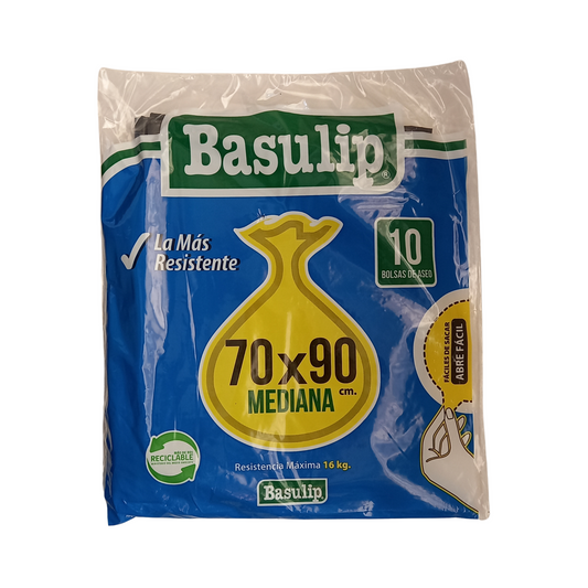 BOLSA BASURA PLANA 70X90 10UN